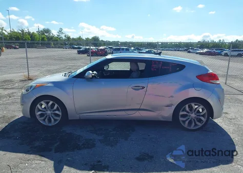 2012 Hyundai Veloster Base W/Gray из США, поврежденный, VIN KMHTC6AD0CU022453
